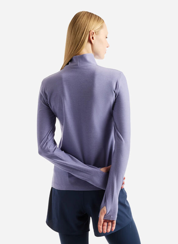 MAGLIA 1/2 ZIP ESSENTIAL, - LILLA, medium