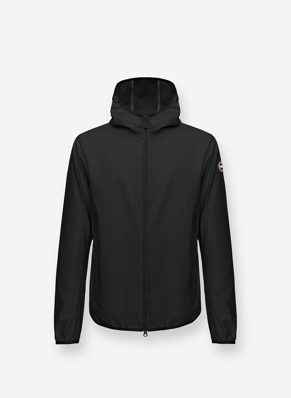 GIACCA IN SOFTSHELL CON CAPPUCCIO, 99 BLK, medium