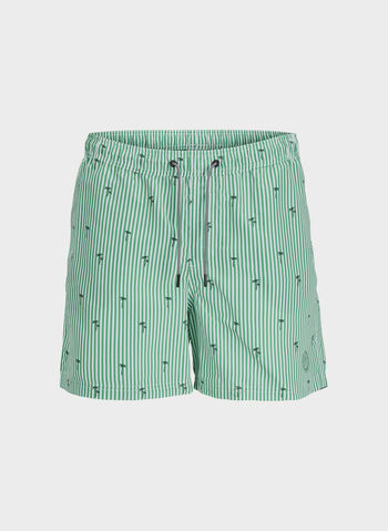COSTUME BOXER BEACH STAMPA RIGHE, GREEN BEE, small