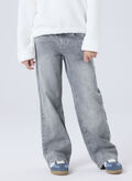 JEANS ROSE WIDE RAGAZZA, MEDIUM GREY DENIM, thumb