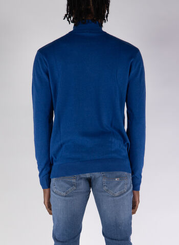 MAGLIONE 1/2 ZIP MISTO COTONE, 237 AVIO, small