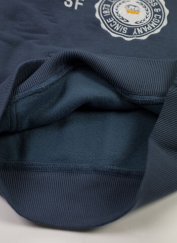 FELPA HOODIE CON LOGO RAGAZZO, C1E INDIGO, small