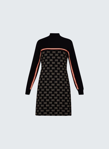 ABITO IN MAGLIA CON LOGO, A4279 BLK, small