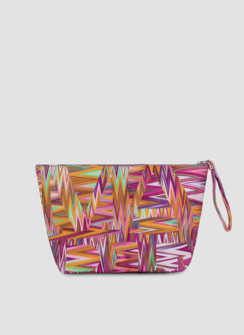 POCHETTE MAXI CLUTCH BAG CANVAS, , small