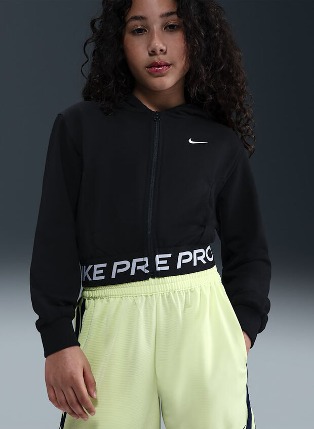 FELPA PRO FLEECE DRI-FIT RAGAZZA, 011 BLK, large