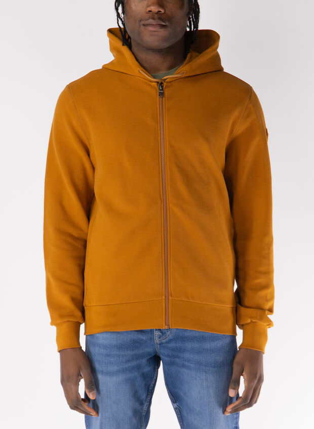 FELPA FULL ZIP OTTOMAN, 716 TABACCO, large