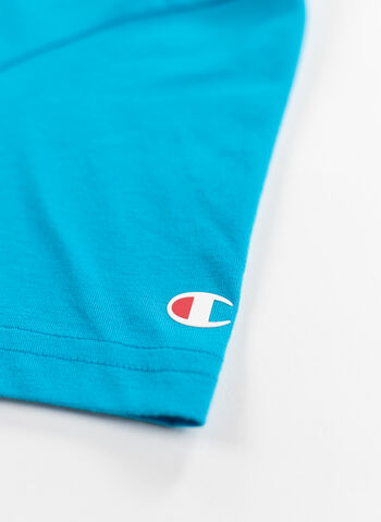 T-SHIRT CON LOGO SPRAY RAGAZZO, BF004 AZZURRO, small