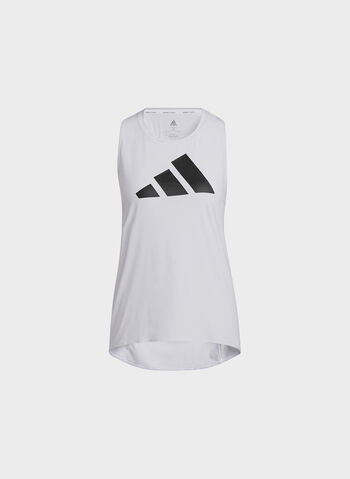 MAGLIA SMANICATA 3-STRIPES LOGO TANK TOP, WHT, small