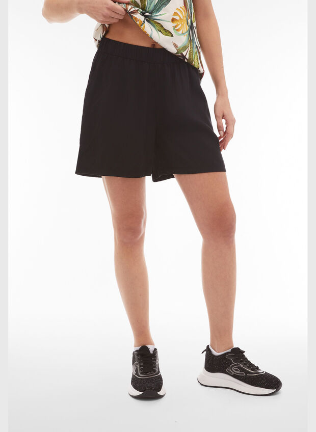 SHORTS A GAMBA AMPIA, N BLK, large