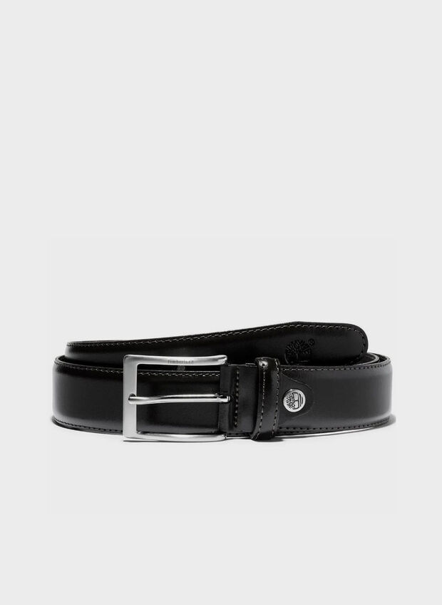 CINTURA CLASSIC IN PELLE 35MM, 001 BLK, large