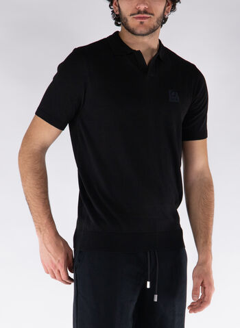 POLO IN FILO, BLACK, small