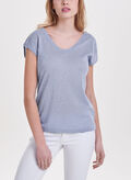 T-SHIRT LUREX, HALOGEN BLUE, thumb