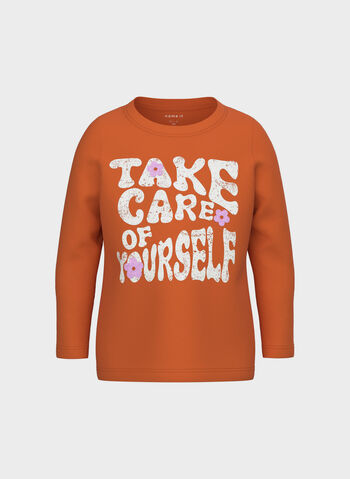 T-SHIRT LOTUS STAMPA BAMBINA, HARVEST PUMPKIN ORANGE, small