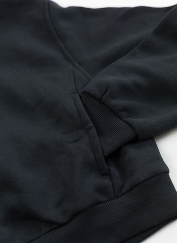 FELPA CLUB CROP RAGAZZA, 010 BLK, small