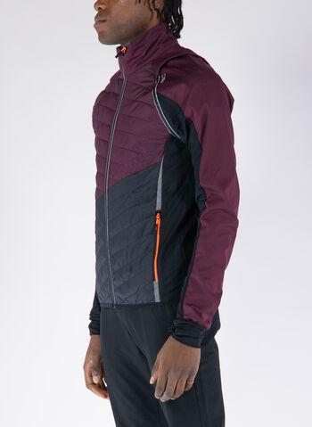 GIACCA IBRIDA UNLIMITECH CON MANICHE STACCABILI, 39UP BURGUNDYANTR, small