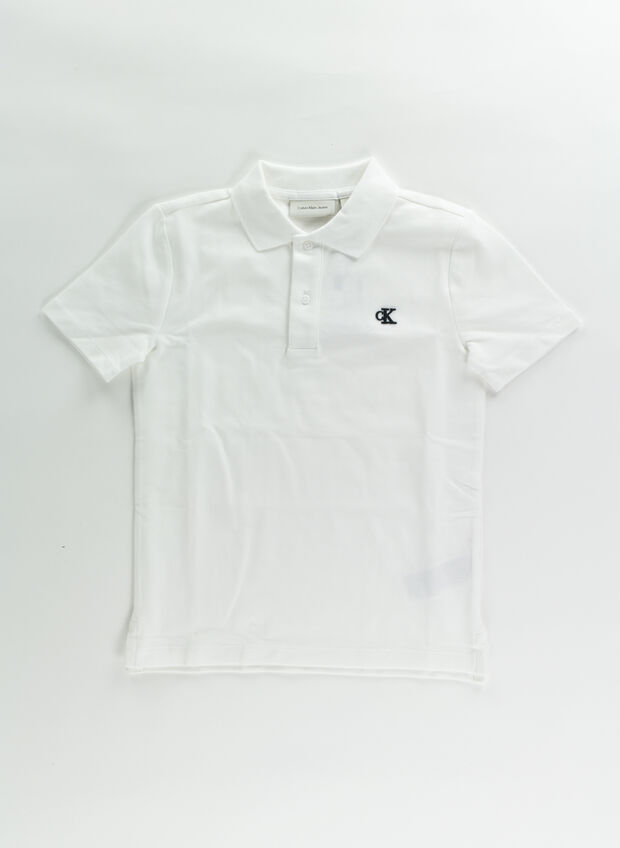 POLO PIQUET RAGAZZO, YAF WHT, large