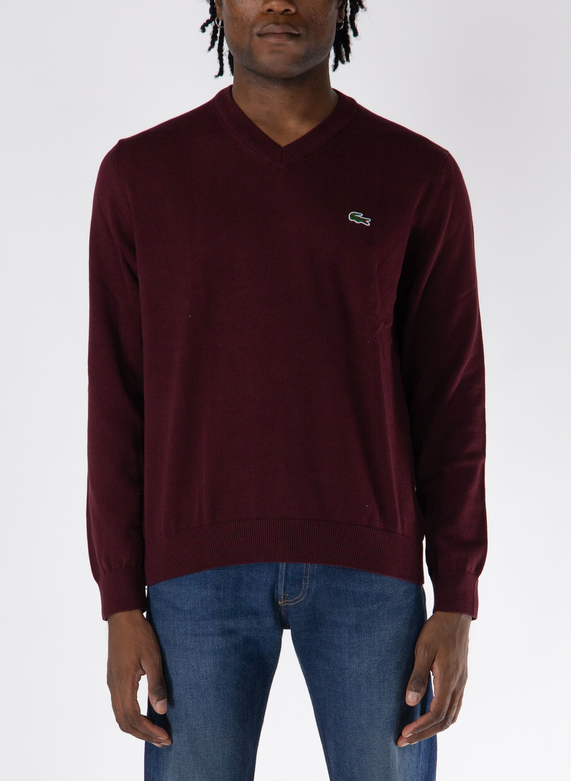 LACOSTE MAGLIONE COLLO A V