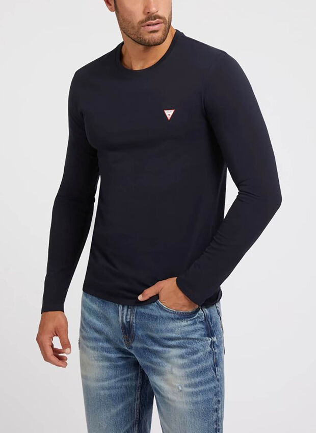 T-SHIRT ML MICRO LOGO, , large