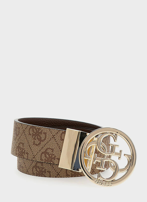 CINTURA REVERSE NOLANA LOGO, LTL LATTE LOGO, medium