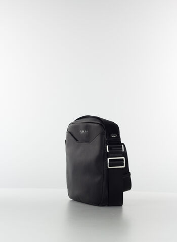 BORSA TRACOLLA CON LOGO, BLA BLK, small