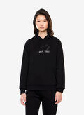 FELPA LOGO STRASS HOODIE, MC043 BLK, thumb