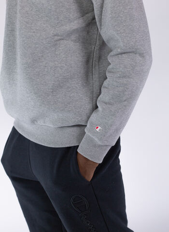 FELPA GIROCOLLO CON LOGO, EM006 GREY, small