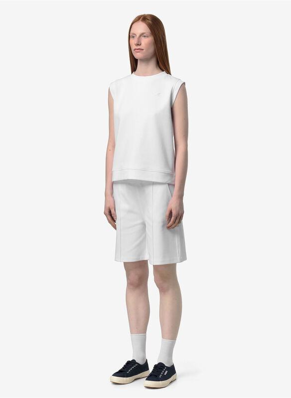 T-SHIRT LONJELLE INTERLOCK, 001 WHT, medium