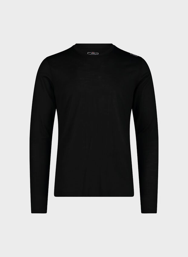 T-SHIRT UNLIMITECH CON PERFORMANCE MERINO, U901 BLK, large
