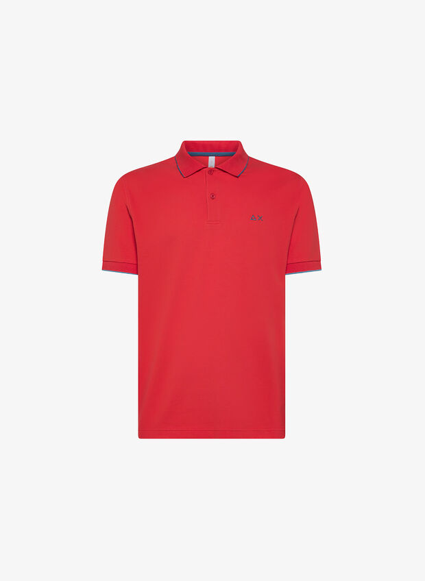 POLO PIQUET CON BORDINO, , large