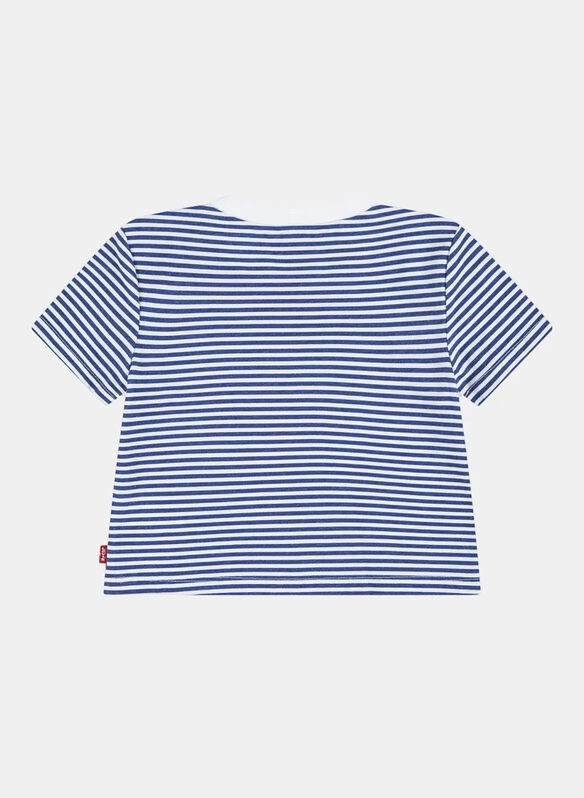 T-SHIRT RIGATA INFANT, U69 WHTNVY, medium