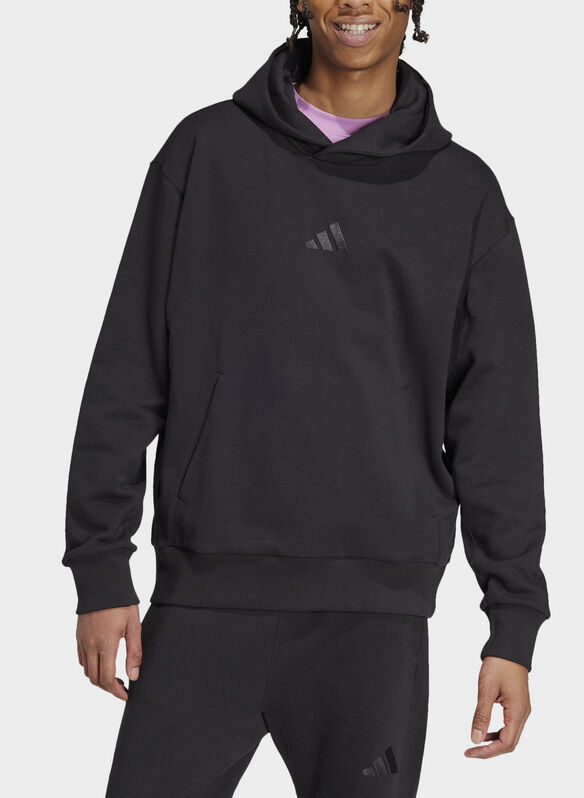 FELPA CON CAPPUCCIO ALL SZN FRENCH TERRY, - BLK, medium