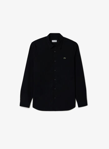 CAMICIA PINPOINT SLIM, 031 BLK, small