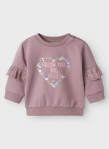 FELPA GIROCOLLO ELDERBERRY BIMBA, ELDERBERRY PINK, small