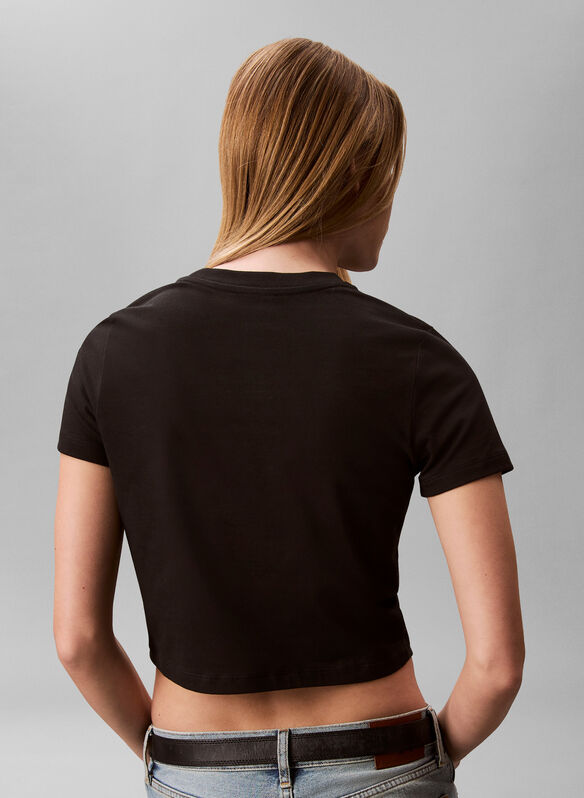 T-SHIRT CROPPED, UB1 BLK, medium
