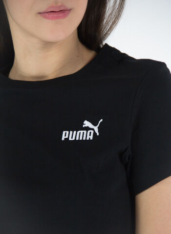T-SHIRT EMBROIDERY CON LOGO, 01 BLK, small