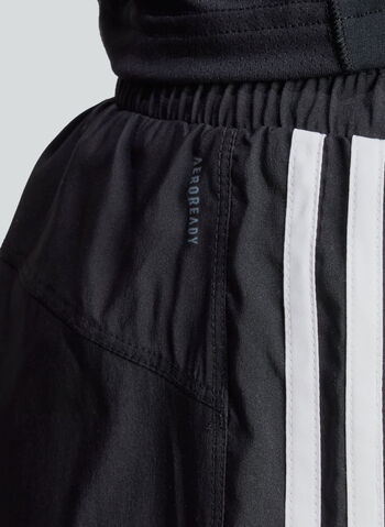 SHORTS PACER 3-STRIPES WOVEN HIGH-RISE, BLK, small