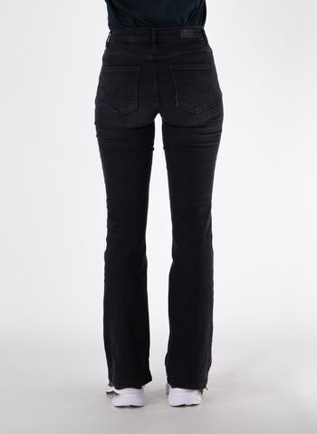 JEANS ANN FLARED, WASHED BLACK, small