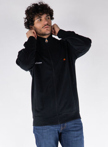 FELPA FULL ZIP PATCH LOGO, 050 BLK, small