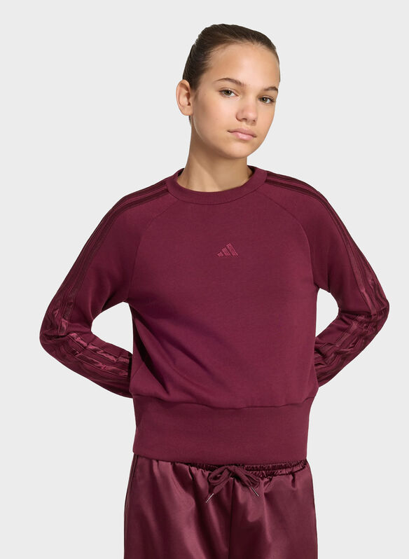 FELPA SATIN RAGAZZA, - MAROON, medium
