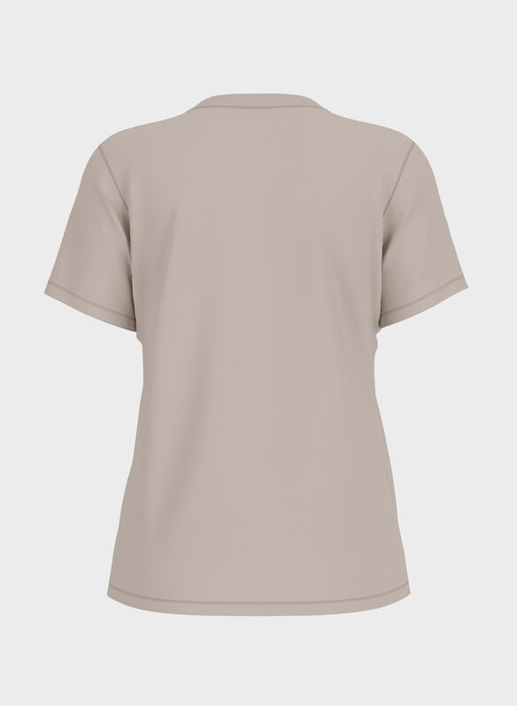 T-SHIRT LOGO STRASS, A11C CREAM, medium
