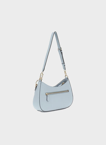 BORSA A SPALLA NOELLE SAFFIANO, CELESTE, small