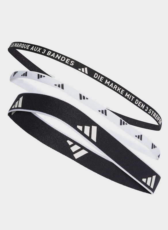 FASCE HAIRBAND 3 PEZZI NEW UNISEX, - BLKWHT, medium