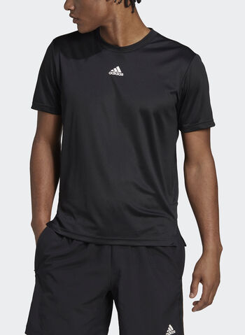 MAGLIA AEROREADY HIIT CON 3 STRISCE POSTERIORI, BLKLIME, small