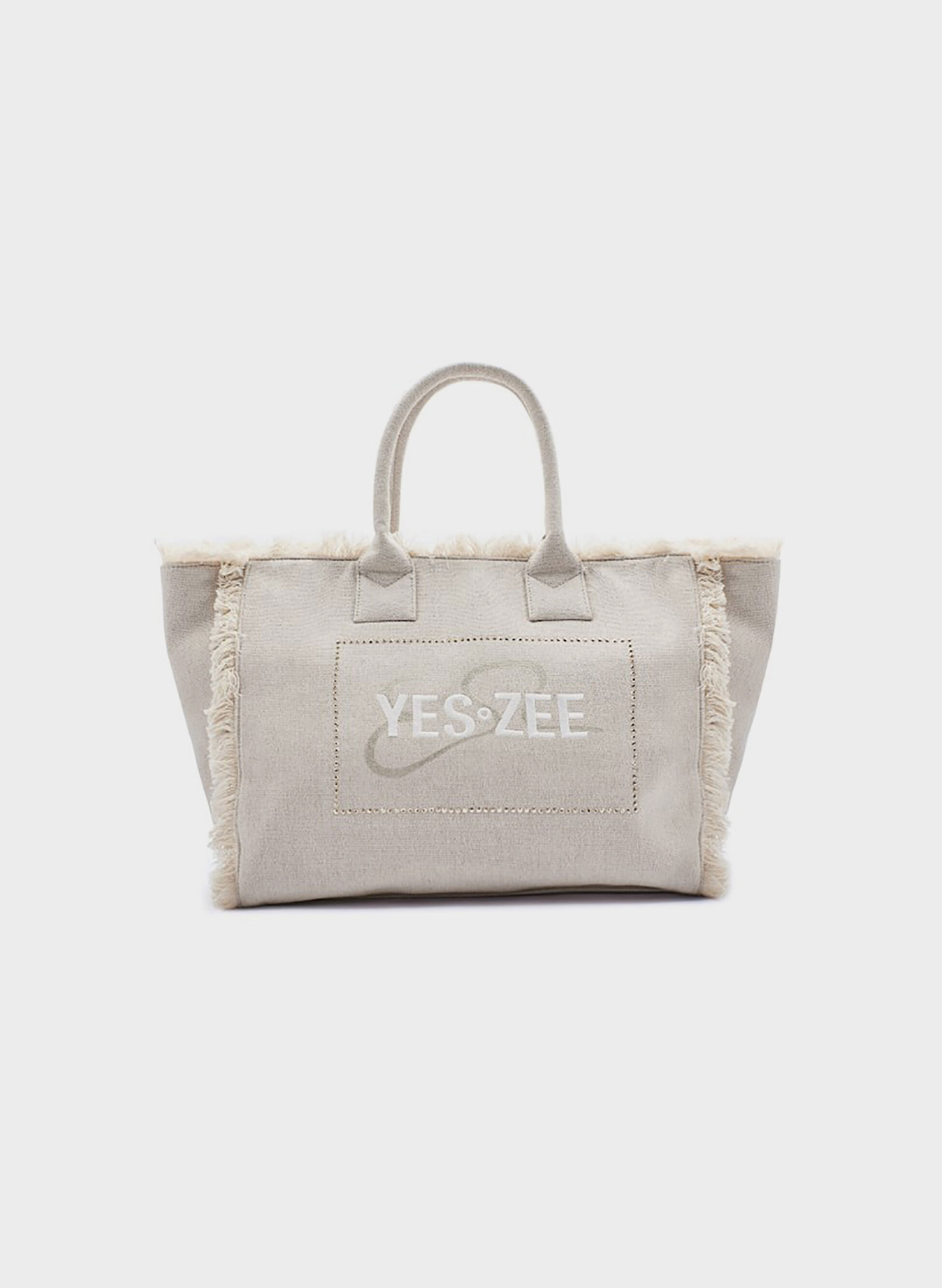BORSA SHOPPER LARGE IN CANVAS CON LOGO