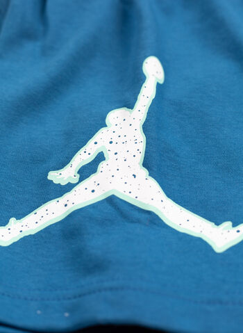 COMPLETO T-SHIRT+ SHORTS JORDAN PLAY BAMBINO, U1R BLUE, small