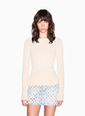 MAGLIONE GIROCOLLO LUREX, M2005 BEIGE, thumb