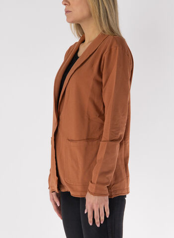 GIACCA BLAZER MONOPETTO, 37117 MATTONE, small