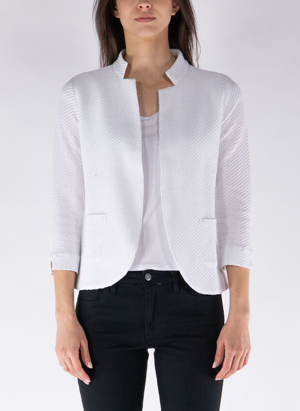 GIACCA APERTA NIDO D'APE, 01 WHT, large