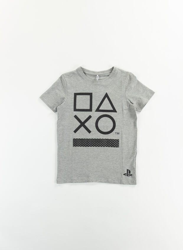 T-SHIRT PLAYSTATION RAGAZZO, GREY MEL, large