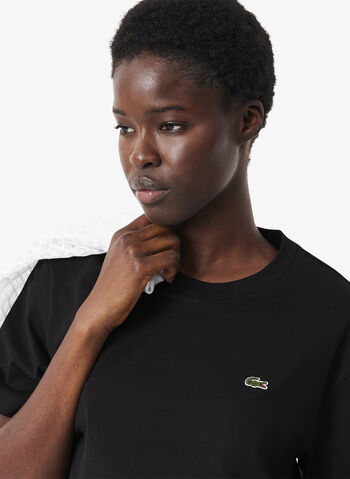 T-SHIRT IN JERSEY DI COTONE PIMA LEGGERO, 031 BLK, small